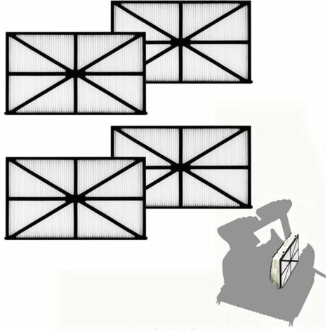 Lot de 4 filtres robotisés pour piscine RCX70101, cartouches de rechange pour robots de nettoyage de piscine Hayward AquaVac TigerShark SharkVac, référence 827261-AquaForge (1/4)