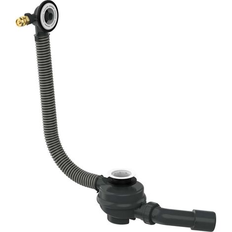 Hansgrohe Tubset universal - Corpo base per set di scarico e troppopieno per vasca da bagno con riempimento, lunghezza 85 cm 58152180