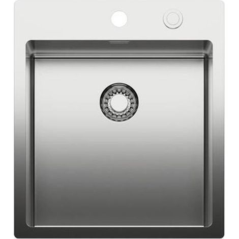 Naber Einbaubecken-Set Corno Piu PR3 Edelstahl mit Küchenarmatur Fuoco 1 Chrom Hochdruck (1/3)