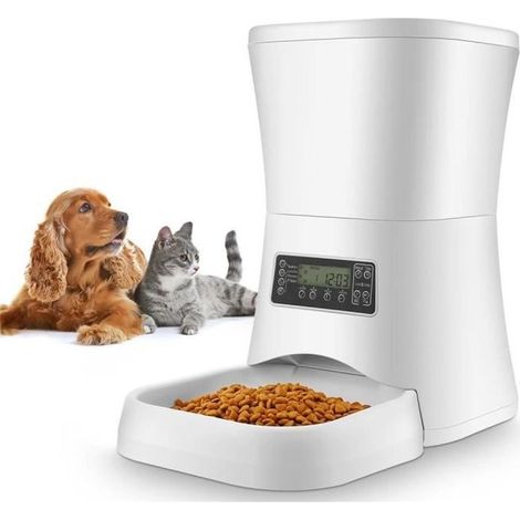 Distributeur Croquette d\'aliment de nourriture automatique pour chiens 7L avec enregistrement vocal (Vendeur Muguet) (1/4)