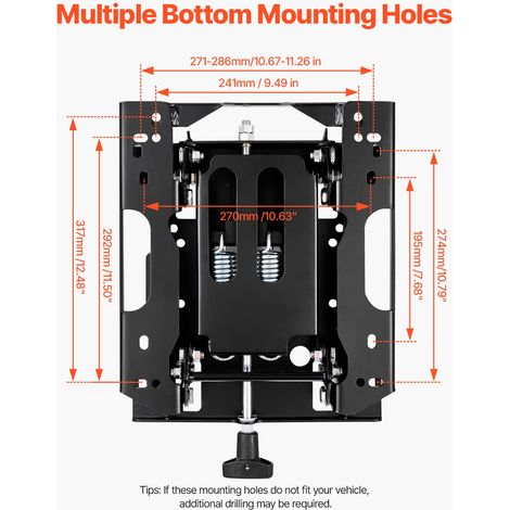 Kit Suspension de Siège de Chariot Élévateur Universel - 46x32 (1/5)