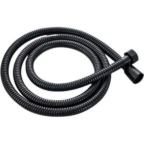 Raccord de flexible de douche 1,5 m noir mat, câble de flexible de douche universel en acier inoxydable, antidéflagrant (1/3)