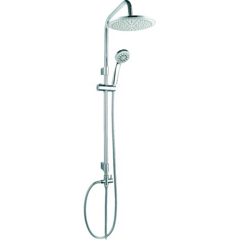Asta Doccia Mix MERKUR LED in acciaio cromato e ABS anticalcare (1/4)
