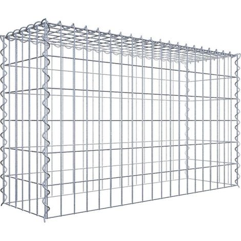 Gabiondeco - Gabion - Element de prolongation en hauteur 100 cm x 60 cm x 30 cm (L x H x P). maille 5 x 10 cm. Spirale. Attention : il manque une grille - Made in Ger... (1/5)