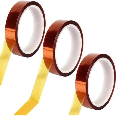 3 Rouleaux Ruban Adhésif Résistant à La Chaleur 20 mm x 33 m Ruban Adhesif Haute Temperature Ruban Chauffant pour Sublimation Ruban de Transfert de Chaleur pour Circuits Imprimés Transfert Thermique (1/5)