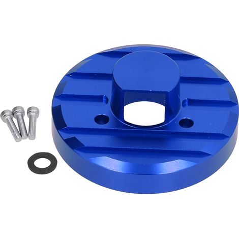 Base d'antenne auto métallique avec joint et visserie pour Jeep Wrangler JK/JL 2007-2017, couleur bleue (1/5)