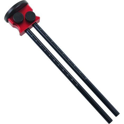 Trazador de madera – Trazador metálico de doble escala, aleación de aluminio macizo, herramienta de trazado de precisión para carpinteros (1/2)