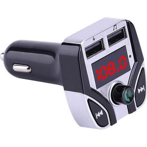 Autoradio MP3 Bluetooth neuf, lecteur ABS, format allume-cigare, C4 - Argent (1/2)