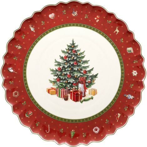Villeroy & Boch 1485852200 Teller Dessertteller Rund Porzellan Rot, Weiß 1 Stück(e)