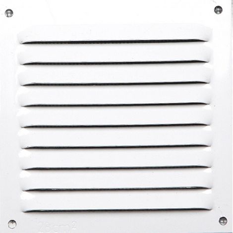Rejilla de ventilación de aluminio lacado, L.10 x L.10 cm CENTRALE BRICO