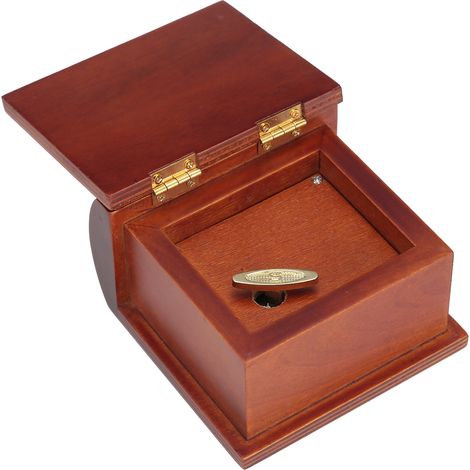 Mini-Spieluhr in Buchform aus Holz, aufziehbar, Geschenkidee, Dekoration für Zuhause (1/5)