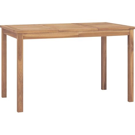 Garden Dining Table 120x70x77 cm Solid Teak Wood vidaXL (1/5)