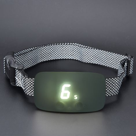 Dispositif anti-aboiement tactile pour chien, étanche IP67, à sensibilité réglable et conçu pour une utilisation intuitive. (1/5)