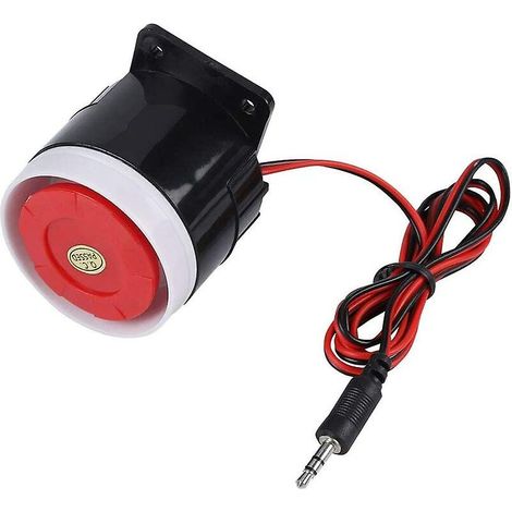 12V Mini-Sirene mit Kabelanschluss, 110 dB, für Heimsicherheit, Alarmanlage (1 Stück) (1/5)