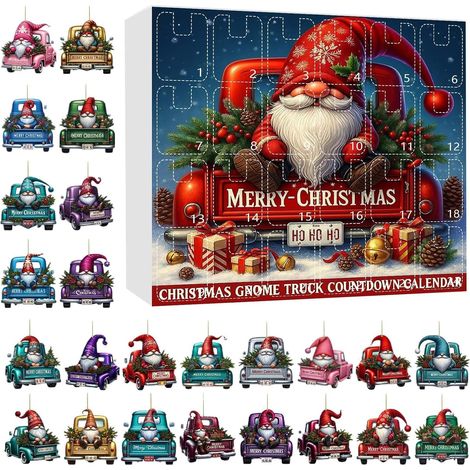 Avent de Noël 2025-2025 - Décoration de voiture 2D - Calendrier de l'Avent (1/5)