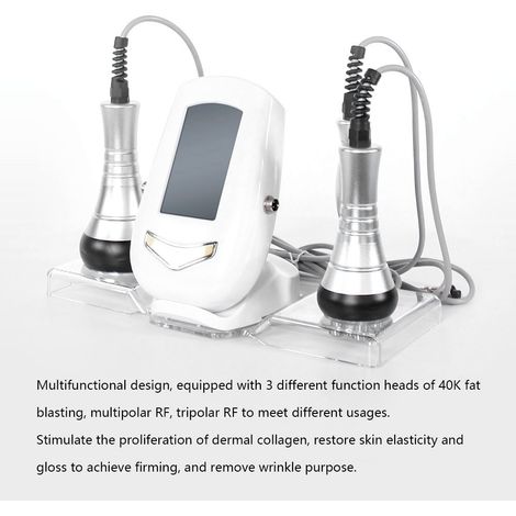Machine amincissante à Cavitation 40K, tripolaire RF, rajeunissement de la peau, Lifting, perte de poids multipolaire, masseur pour resserrer le visage et les yeux (1/5)