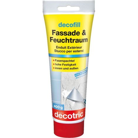 Decotric Decofill Fassade und Feuchtraum-Spachtel 400 g Spachtelmassen