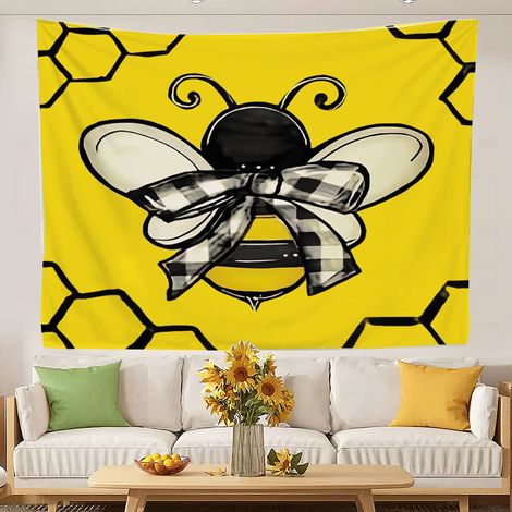 Tapisserie murale au design amusant et tendance, idéale comme séparateur de salon ou rideau de porte. 200x150cm (1/5)