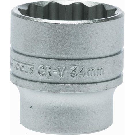 Clé à douille, 1/2, bihex, 34mm TENGTOOLS M120534-C (1/2)