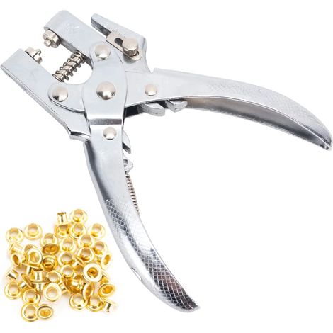 Pince à œillets avec cinquante œillets pour bâche tissu et cuir outil de fixation pour toile et voile d ombrage