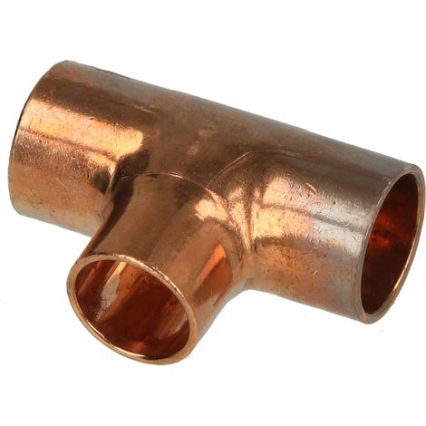 Raccord à braser cuivre té réduit 14 x 12 x 14 mm