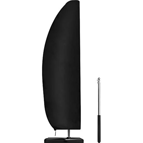 Housse de Parasol imperméable et résistante avec Tige - Housse de Parasol en Porte-à-Faux, Grande Protection de Parasol de Jardin, Housse de Parasol en Porte-à-Faux Durable de 265 cm (1/5)