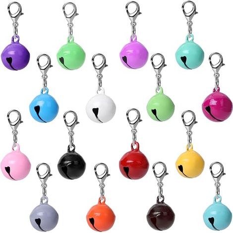 Bells for dogs and cats, metal charms, key ring stainless steel, 1.37 × 2.8 cm, iron (1/5)