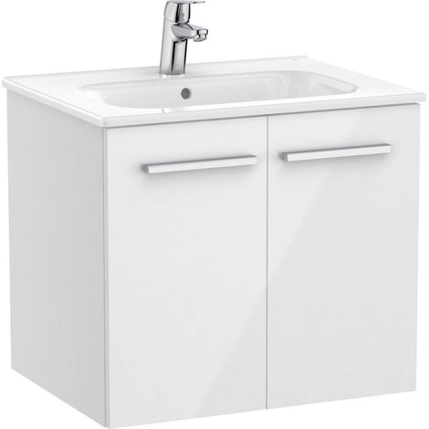 Pack Unik mueble base con puertas + lavabo VICTORIA - ROCA Color: Blanco brillo (1/2)