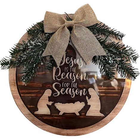 de Noël Couronne pour porte d entrée intérieur extérieur mur