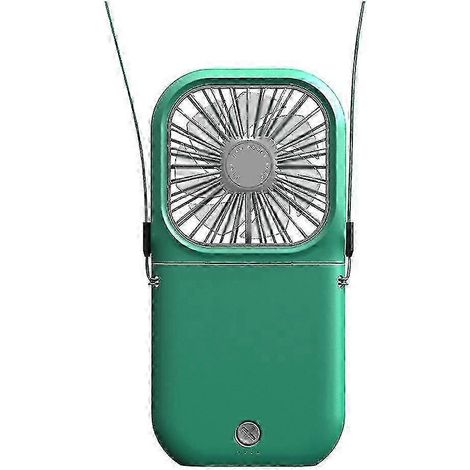 Mini-Nackenventilator, tragbar, leise, faltbar, USB-aufladbar (grün) (1/4)