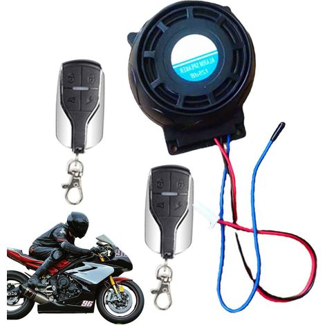 Allarme per bicicletta con telecomando, allarme antifurto per bicicletta  Telecomando antifurto impermeabile Warner per biciclette - Allarme potente per monopattini elettrici, sistema di sicurezza ad 