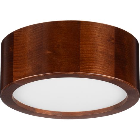 L谩mpara de techo LEJA 200 NOGAL para sal贸n, cocina, ba帽o, ELEGANTE (1/5)