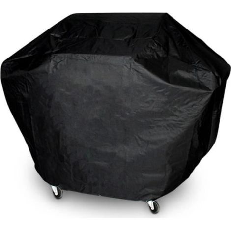 Housse de protection pour barbecue - - 170 x 61 x 117 cm - Tissu imperméable - Noir (1/4)