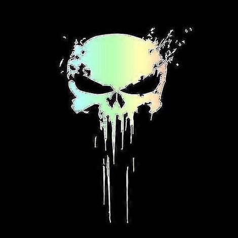 3D Punisher Totenkopf Blut Aufkleber Vinyl Auto Karosserie Aufkleber Auto Außendekoration Auto Styling Zubehör Aufkleber 10x15cm - Autoaufkleber (1/4)