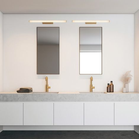 Grande applique led Salle de Bain doré mat ANTIGA (1/3)