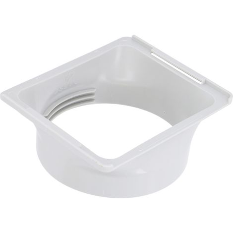Raccord universel pour tuyau d'évacuation de climatiseur, adaptateur carré à rond en ABS, design fileté, portable, pour conduit d'air mobile (1/5)