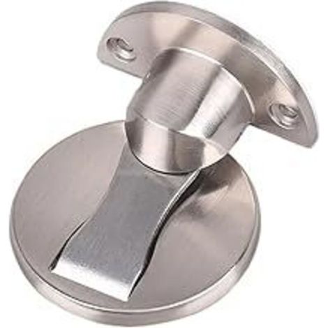 Butée de porte magnétique en acier inoxydable 304, butée de porte silencieuse à aspiration douce en métal brossé, butée de porte pour maison, hôtel, restaurant, bureau - argent (1/4)