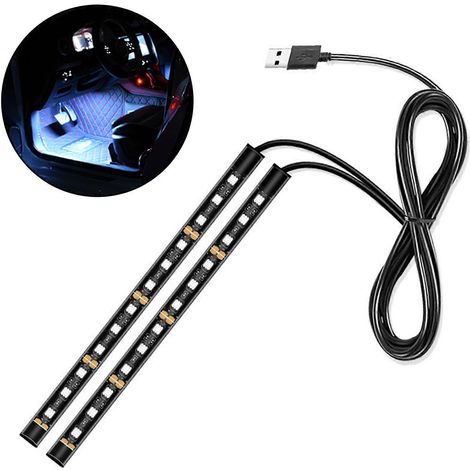 LED-Lichtleisten für Autos mit USB-Anschluss, dekorative Bodenbeleuchtung, Autoteil (1/5)