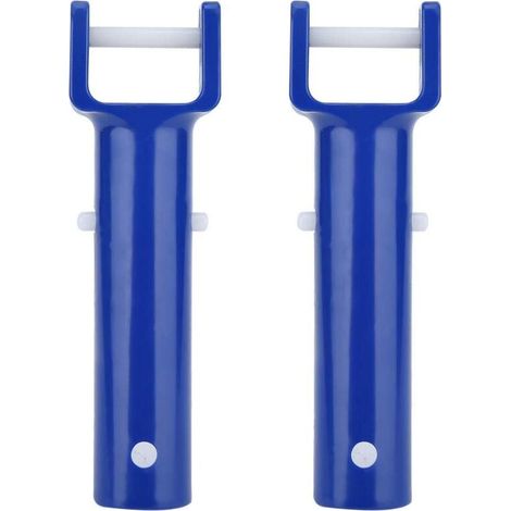Ulisem2pcs V Head Handle Blue Swimming Pool V Shaped Brush Handle Head Replacement for accessori per piscine (1/4)