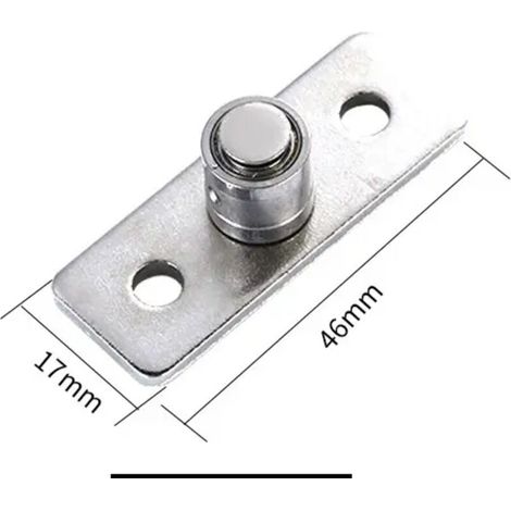 CSPARKV Guide de Plancher de Porte de Grange en Acier Inoxydable Rouleau Guide de Sol Porte Coulissante Quincaillerie Accessoires Insérer des Roulements Argent (1/4)