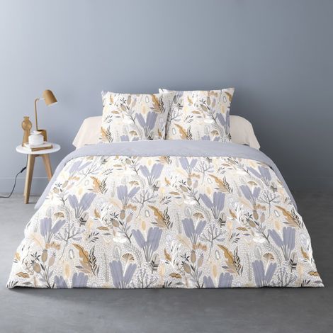 Housse de couette 240x220 RIKA + 2 taies matière Polaire (1/3)