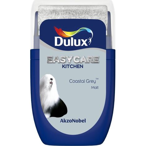 Dulux Easycare Kitchen Matt Tester Pot - 30ml - Coastal Grey