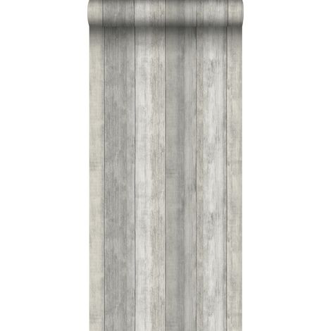 papier peint imitation bois gris clair - Sanders & Sanders (1/5)