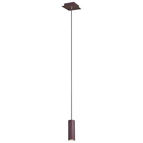 TRIO LEUCHTEN - LAMPADARIO A SOSPENSIONEMARLEY CILINDRO METALLO/RUGGINE (1/4)