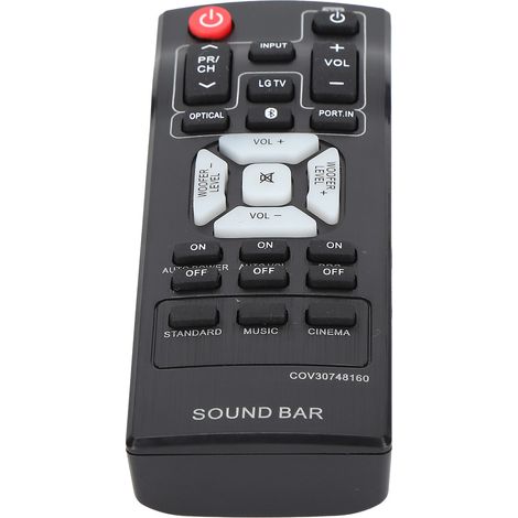 Télécommande de remplacement durable en ABS pour barre de son LG COV30748160 (1/5)