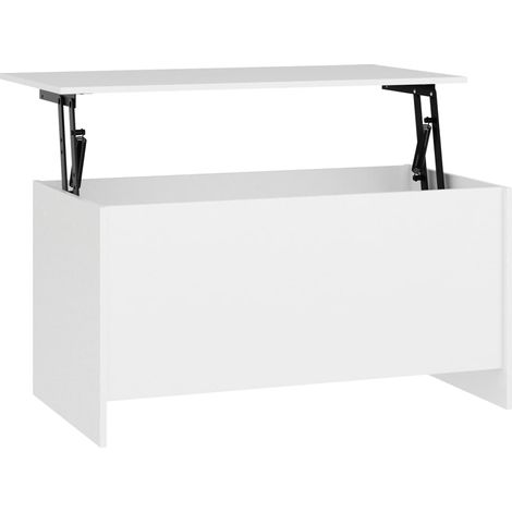 Maison Exclusive - Couchtisch Weiß 102x55,5x52,5 cm Holzwerkstoff