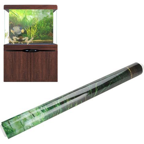 Panneau de Fond Aquarium PVC Épais pour Décoration Aquatique 122x61cm - (1/5)