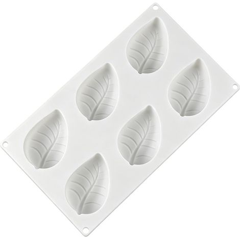 Moules En Silicone Pour Chocolat 6 Cavités Feuille Alimentaire Réutilisable Moules En Silicone Démoulage Facile Pour Chocolat Pour Maison Cuisine Boulangerie Fête (1/5)