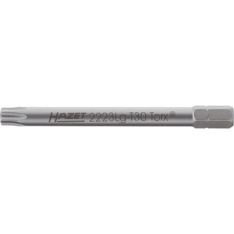 Embout-tournevis (bit) 2223LG-T30 ∙ Hexagone massif 1/4 pouce (6,3 mm) ∙ Profil TORX® intérieur ∙ Taille T30