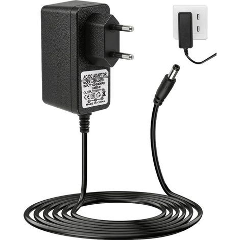 Secteur 24V 1A 24W avec Câble 1m – Alimentation AC 100-240V vers DC 24V pour Bande LED, Humidificateur, Diffuseur, Barre de Son, Appareils 24V DC – Prise 5,5 x 2,1 mm